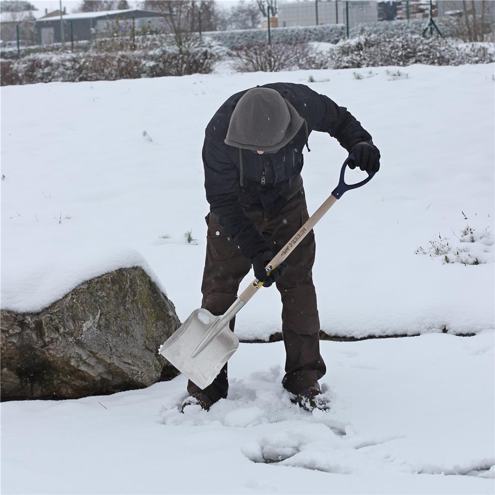 Pelle à neige portable pour pelle à neige d'allée avec poignée en aluminium  et pelle à lame large Sno